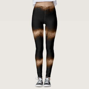 Chrome Glitzer Design Fashion Leggings