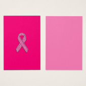 Chrome Glitzer Style Rosa Band-Bewusstsein (Vorne & Hinten)