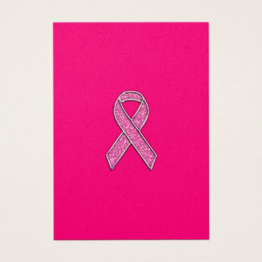 Chrome Glitzer Style Rosa Band-Bewusstsein (Vorderseite)