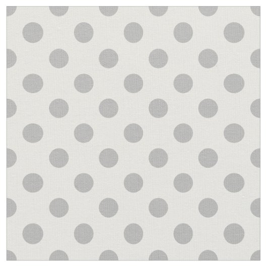 Chrome Gray Polka Dots Circles Stoff (Nahaufnahme)