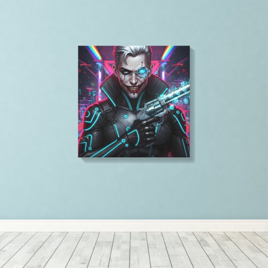 Chrome Harlequin Canvas Print Leinwanddruck (Insitu (Holzboden))