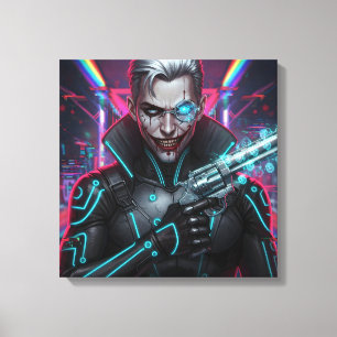 Chrome Harlequin Canvas Print Leinwanddruck