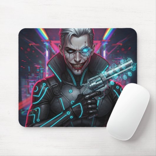 Chrome Harlequin Mousepad (Mit Mouse)