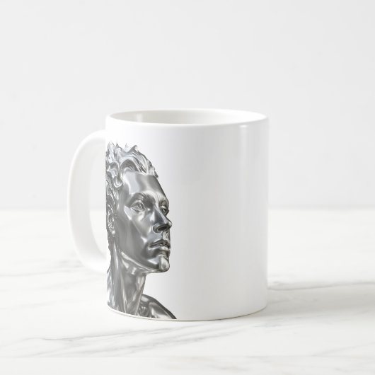 Chrome-Held-Blick Kaffeetasse (Vorderseite Links)