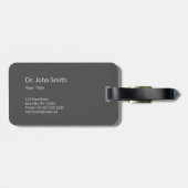 Chrome Holographic 3D Medical Caduceus Gepäckanhänger (Rückseite horizontal)