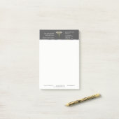 Chrome Holographic 3D Medical Caduceus Post-it Klebezettel (Auf Schreibtisch)