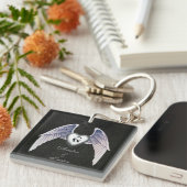 Chrome & Imitats Leather Winged Heart Keychain Schlüsselanhänger (Vorderseite rechts)