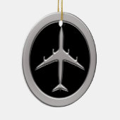 Chrome Jet Flugzeug Keramikornament (Rechts)