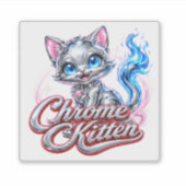 CHROME KITTEN Aufkleber (Vorderseite)