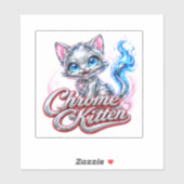 CHROME KITTEN Aufkleber (Blatt)