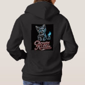 Chrome Kitten Damen Hoodie (Rückseite)