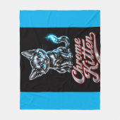 Chrome Kitten Fleece-Decke Fleecedecke (Vorderseite)