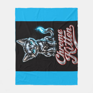 Chrome Kitten Fleece-Decke Fleecedecke