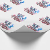 CHROME KITTEN Glanz-Verpackungspapier Geschenkpapier (Ecke)
