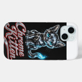 Chrome Kitten " Kapow" Iphone15 Hülle (Rückseite (Horizontal))