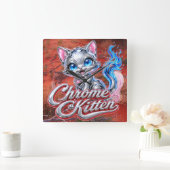 Chrome Kitten Outback Purrer Uhr (Zuhause)