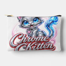 Chrome Kitten Reißverschlusstasche/Etui