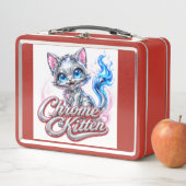 CHROME KITTEN Rote Brotdose (Beispiel)