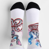 CHROME KITTEN "Slipper" Crew Socke (Oben)
