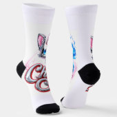 CHROME KITTEN "Slipper" Crew Socke (Gewinkelt)