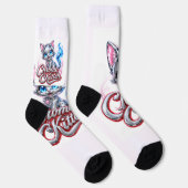 CHROME KITTEN "Slipper" Crew Socke (Rechts)