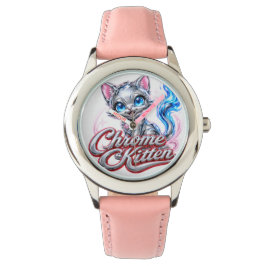 Chrome Kitten Style Diva Mädchen Uhr