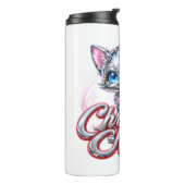 CHROME KITTEN Thermotasse Thermosbecher (Nach links gedreht)