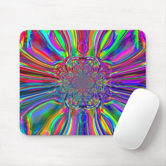 Chrome Laser Light Mousepad (Mit Mouse)