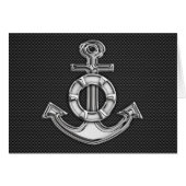 Chrome Lifesaver Anker auf Kohlenstofffaser (Vorderseite (Horizontal))