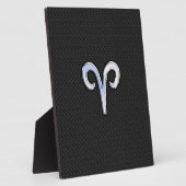 Chrome like Aries Zodiac Sign Fotoplatte (Seite)
