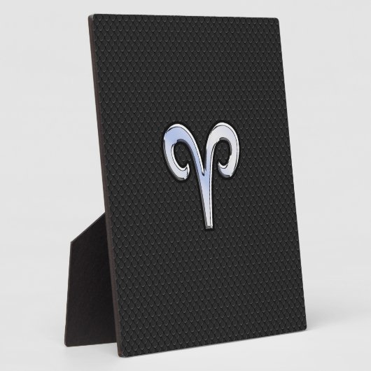 Chrome like Aries Zodiac Sign Fotoplatte (Seite)