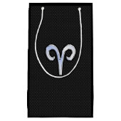 Chrome like Aries Zodiac Symbol Snake Skin Style Kleine Geschenktüte (Vorderseite)