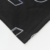 Chrome like Black Ribbon Awareness Fleecedecke (Ecke)