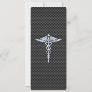 Chrome Like Caduceus Medizinisches Symbol aus Carb