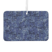 Chrome like Cancer Sign auf Blue Digital Camouflag Autolufterfrischer (Rückseite)