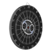 Chrome like Cancer Zodiac Sign auf Schlange Haut S Dartscheibe (Vorderseite Links)