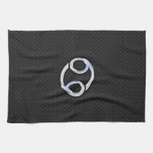 Chrome like Cancer Zodiac Sign auf Schlange Haut S Geschirrtuch (Horizontal)