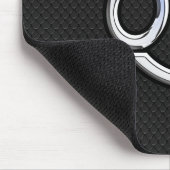 Chrome like Cancer Zodiac Symbol auf Schlangenstil Mousepad (Ecke)