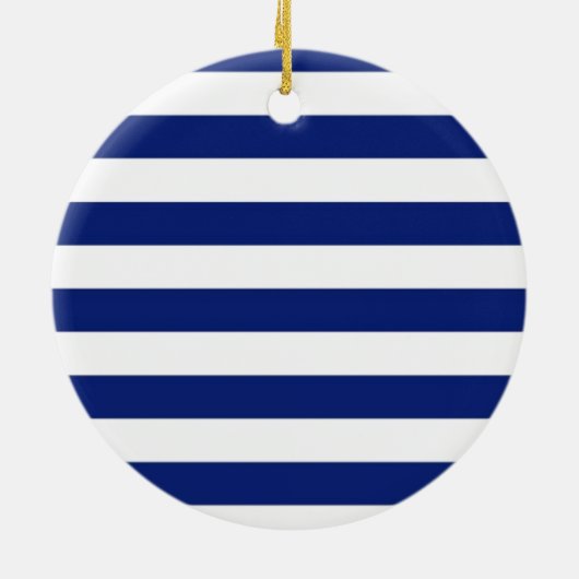 Chrome like Diver and Sharks on Nautical Stripes Keramikornament (Hinten)