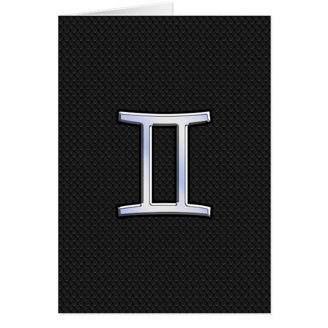 Chrome like Gemini Zodiac Sign (Vorne)
