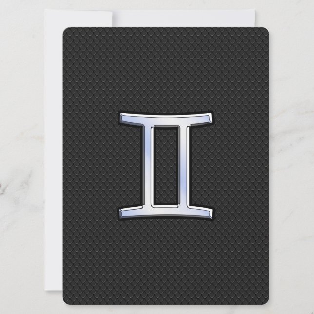 Chrome like Gemini Zodiac Sign (Vorderseite)