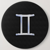 Chrome like Gemini Zodiac Sign Button (Vorderseite)