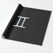 Chrome like Gemini Zodiac Sign Geschenkpapier (Ungerollt)