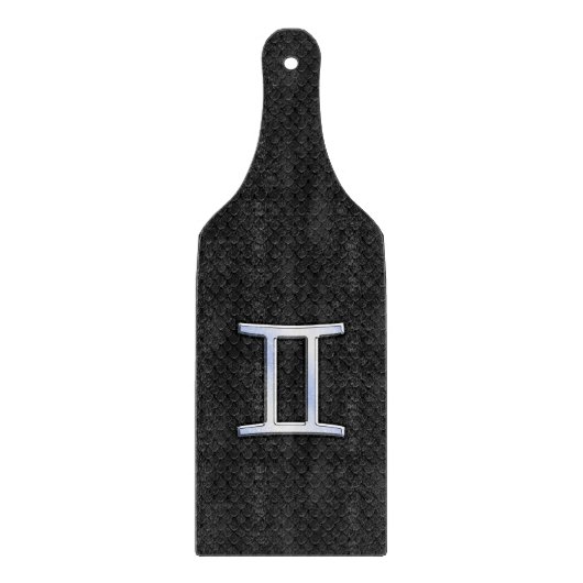 Chrome like Gemini Zodiac Sign Schneidebrett (Vorderseite)