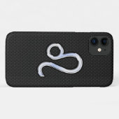 Chrome Like Leo Sign auf Schlangenhaut Case-Mate iPhone Hülle (Rückseite (Horizontal))