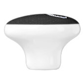 Chrome Like Leo Sign auf Schlangenhaut Keramikknauf (Seitenansicht)