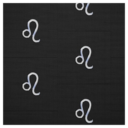 Chrome Like Leo Sign auf Schlangenhaut Stoff (Muster)