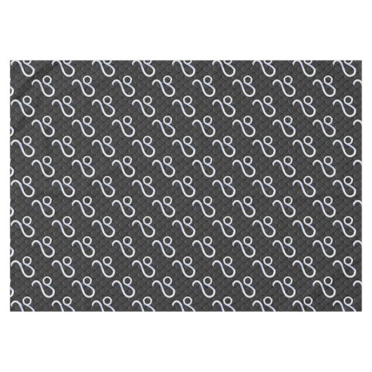 Chrome like Leo Zodiac Sign auf Schlange Skin Deko Tischdecke (Vorderseite (Horizontal))