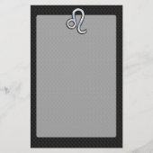 Chrome Like Leo Zodiac Sign auf Schlangenhaut Briefpapier (Vorderseite)