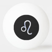 Chrome Like Leo Zodiac Symbol auf Schlangenhaut Tischtennisball (Vorderseite)